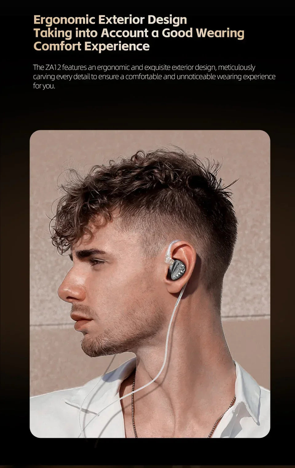 Wired Hybrid In-Ear Monitor Headphones with Dual Tuning by Tidesmit Tidesmit