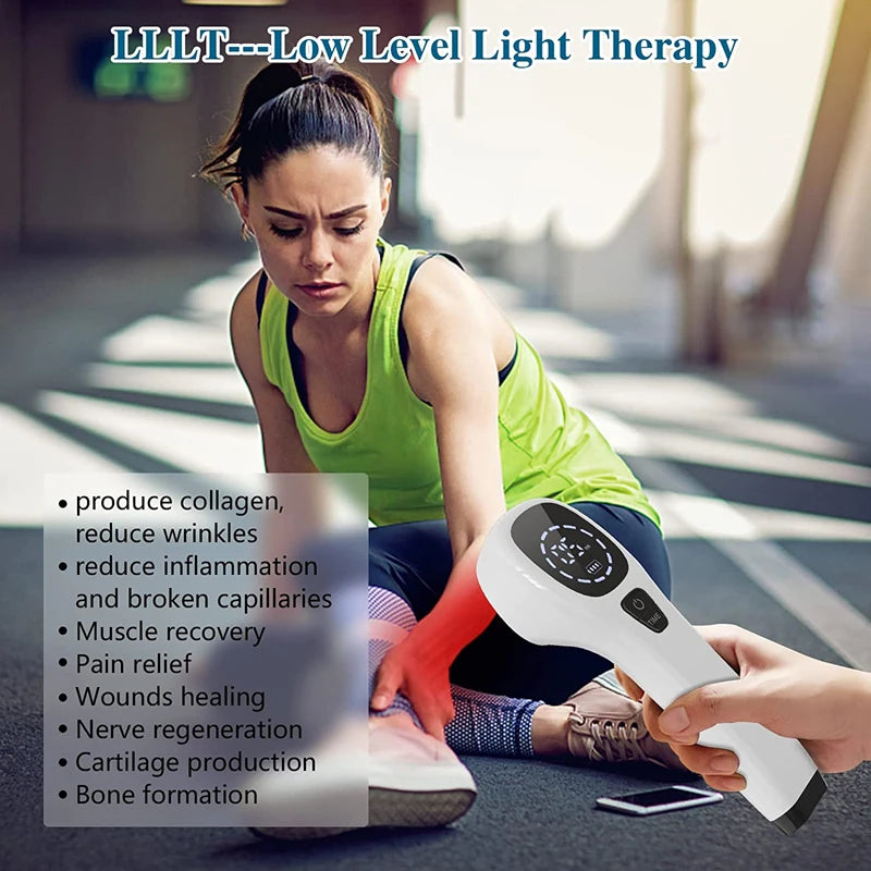 Laser Therapy Device for Pain Relief - Handheld LLLT 808nm by Tidesmit Back Massage Instrument Tidesmit