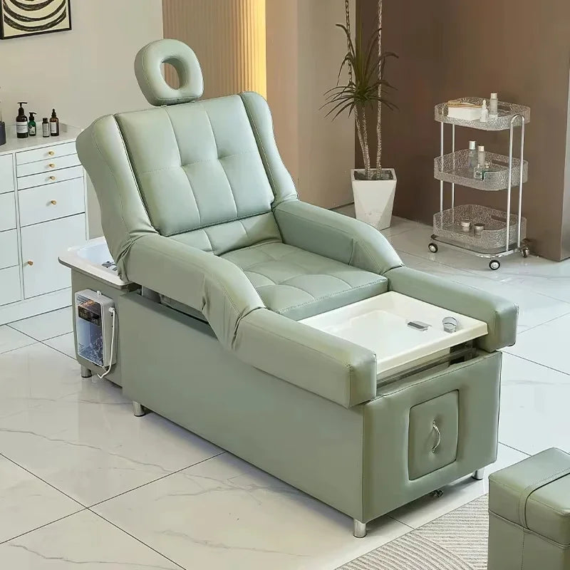 Professional Electric Massage Chair Recliner - Ergonomic Tidesmit Design Massage Chairs light green Tidesmit