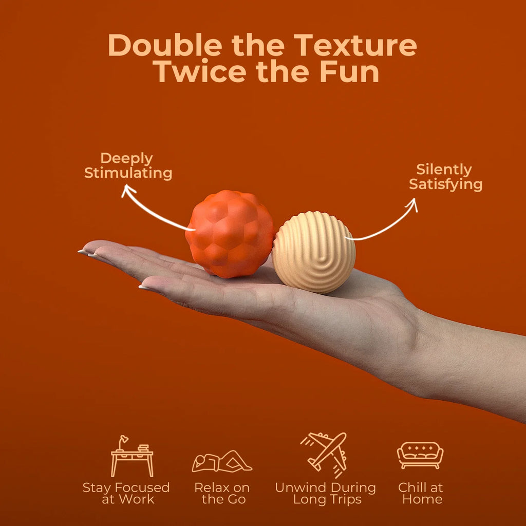 Hand Grip Strengthener Balls | Extra Large Silicone Stress Relief Set Relaxation Treatment Tidesmit