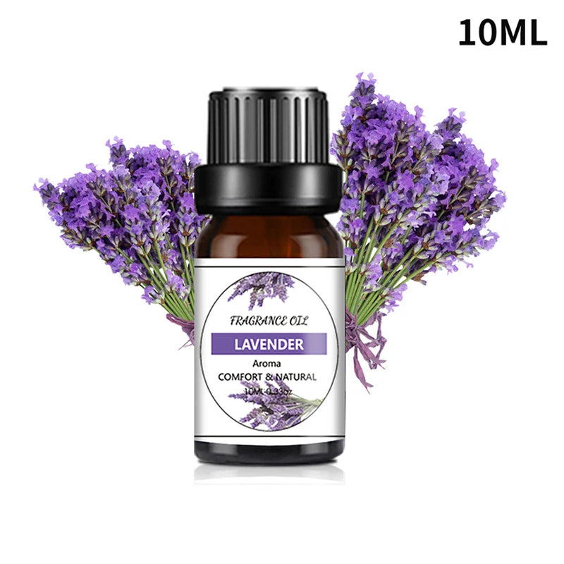 10ml Essential Oils For Humidifier Aromatic Diffuser Lavender Sakura Rose Coffee Sandalwood Lemon Fragrance Oil Making Candles