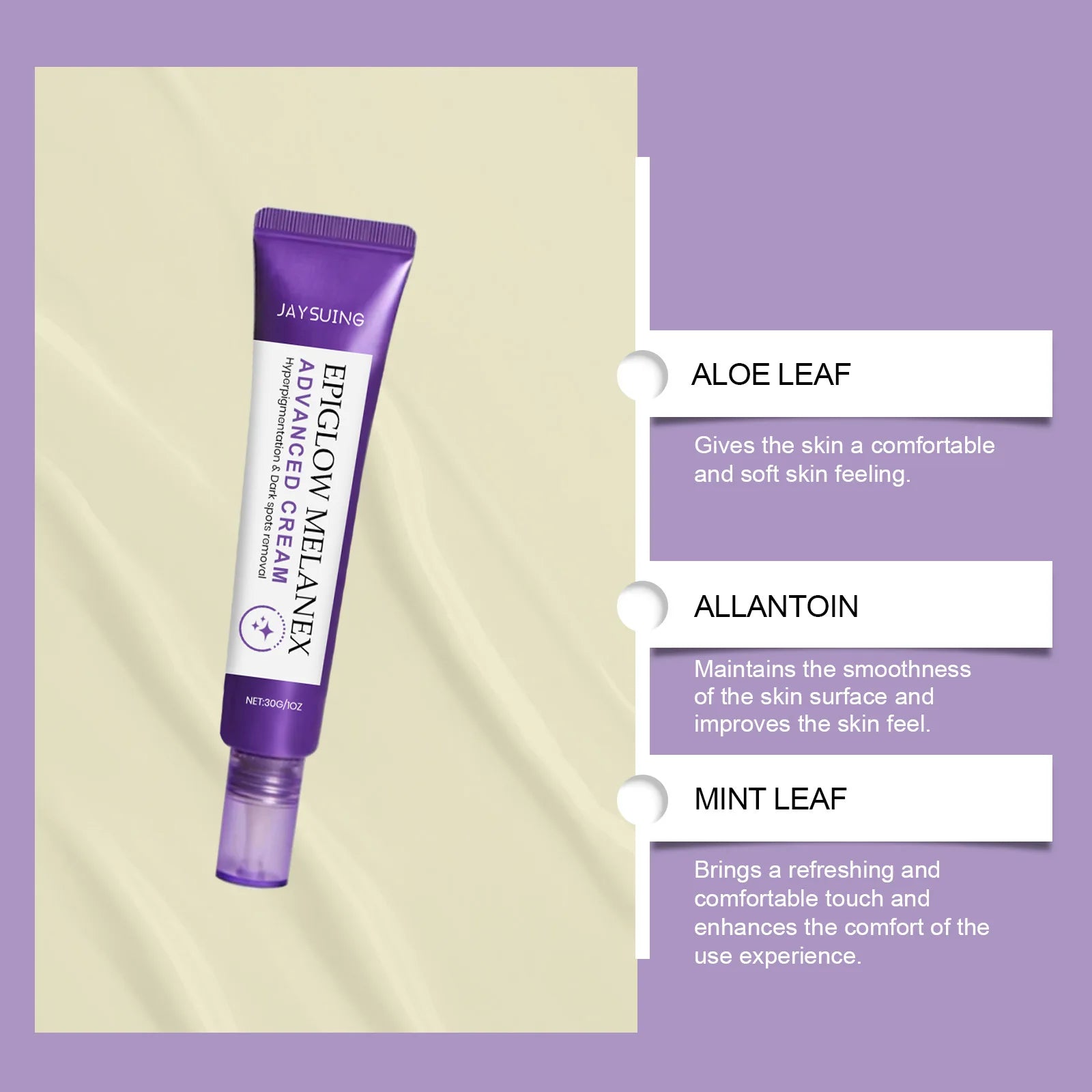 Tidesmit Subtle Glow Velvet Cream face makeup texture close-up for a soft-focus silky skin finish