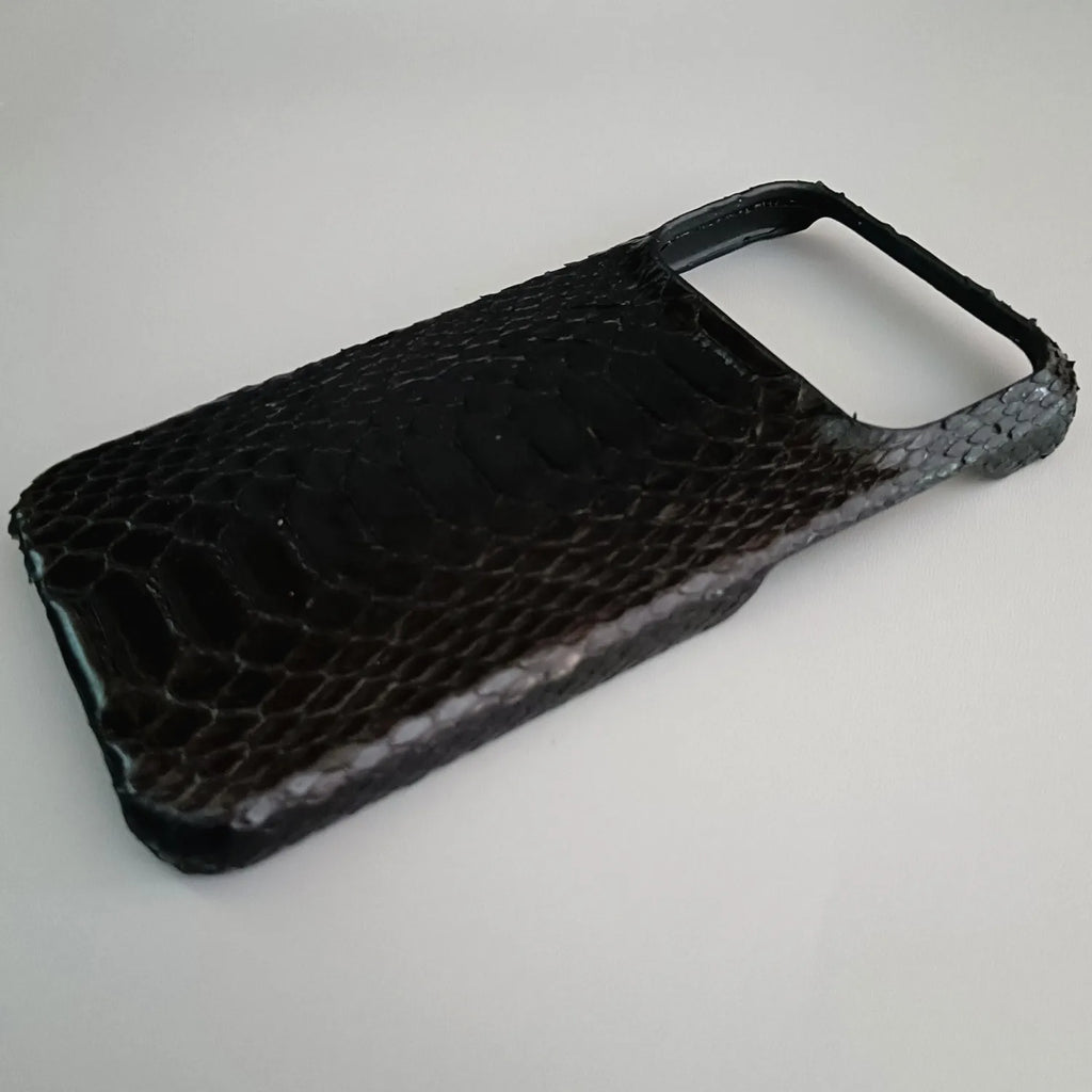 Python Leather iPhone Case: Genuine Snakeskin Slim Fit Protection Tidesmit