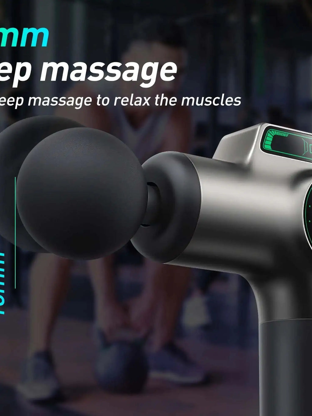 Portable Massage Gun: Deep Tissue Muscle Recovery & 8 Heads Fascia Gun Tidesmit