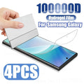4Pcs HD Full Cover Hydrogel Film for Samsung Galaxy S23/S24/S25 Ultra S24FE Screen Protection Film S20Plus S22/S21Ultra No-Glass AE 4pcs HD Film Tidesmit