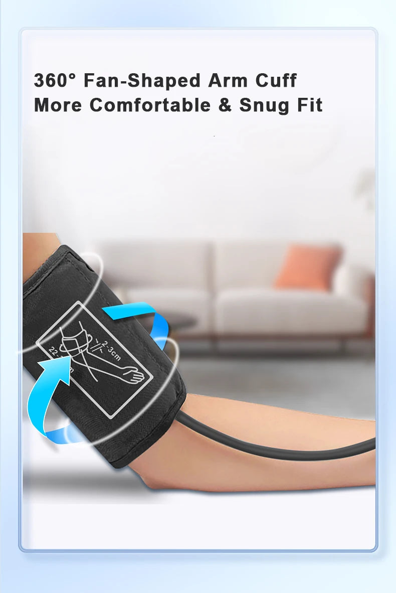 Spanish Voice Arm Automatic Blood Pressure Monitor BP Sphygmomanometer Pressure Meter Tonometer for Measuring Arterial Pressure