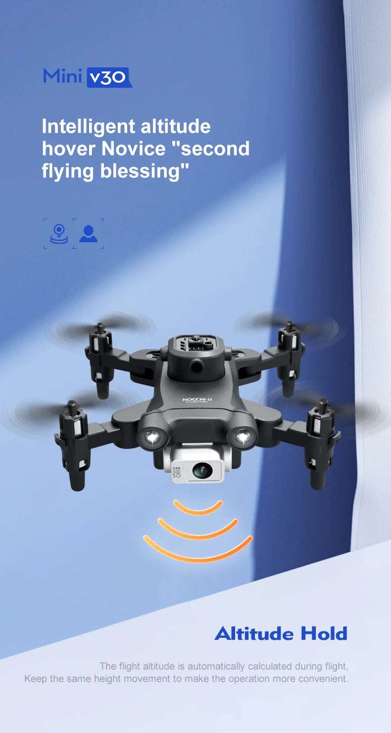 4K Camera Drone with Obstacle Avoidance - Foldable Beginner Quadcopter Tidesmit