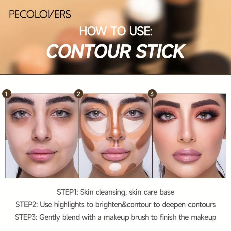 Tidesmit cream bronzer and blusher contour stick shade swatch for natural 3D face makeup application