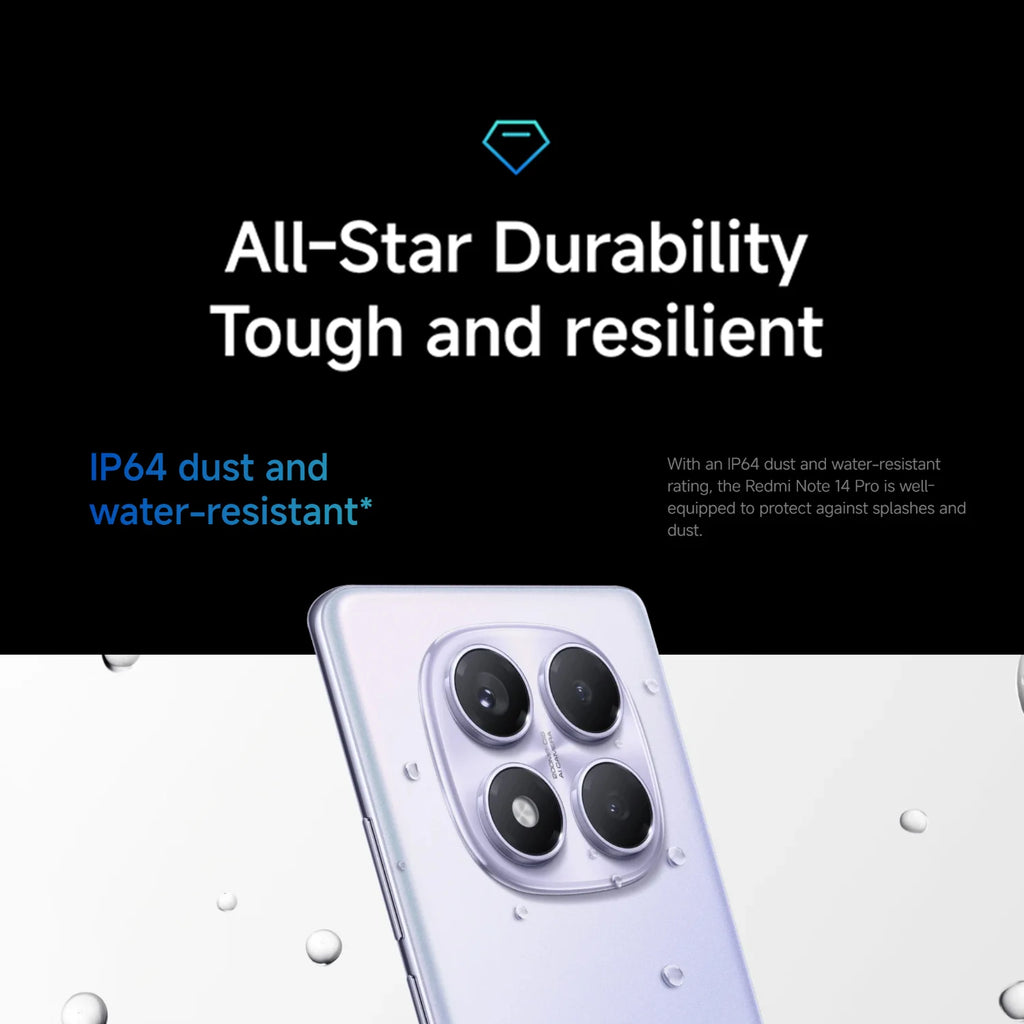 Xiaomi Redmi Note 14 Pro 256GB 5G Smartphone - 200MP Camera AE Tidesmit