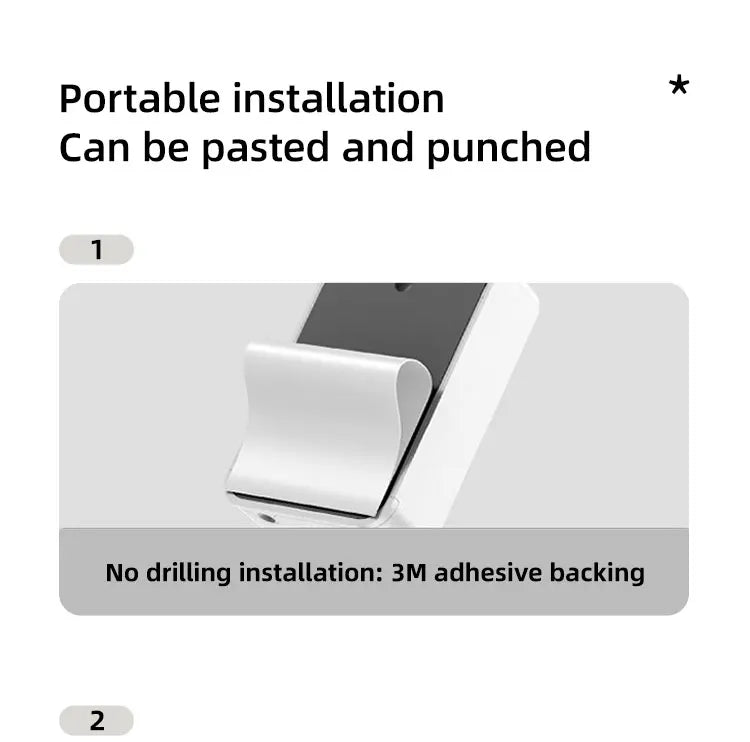 Wireless video doorbell, 4.3 "IPS display 720P high definition intelligent intercom, 2.4G wireless two-way call, night vision