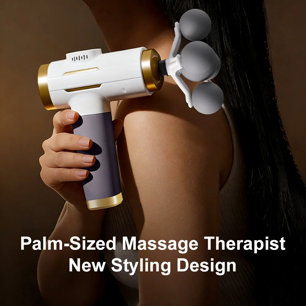 Muscle Massage Gun - 99-Level Deep Tissue Recovery - White Set Fascia Gun Tidesmit