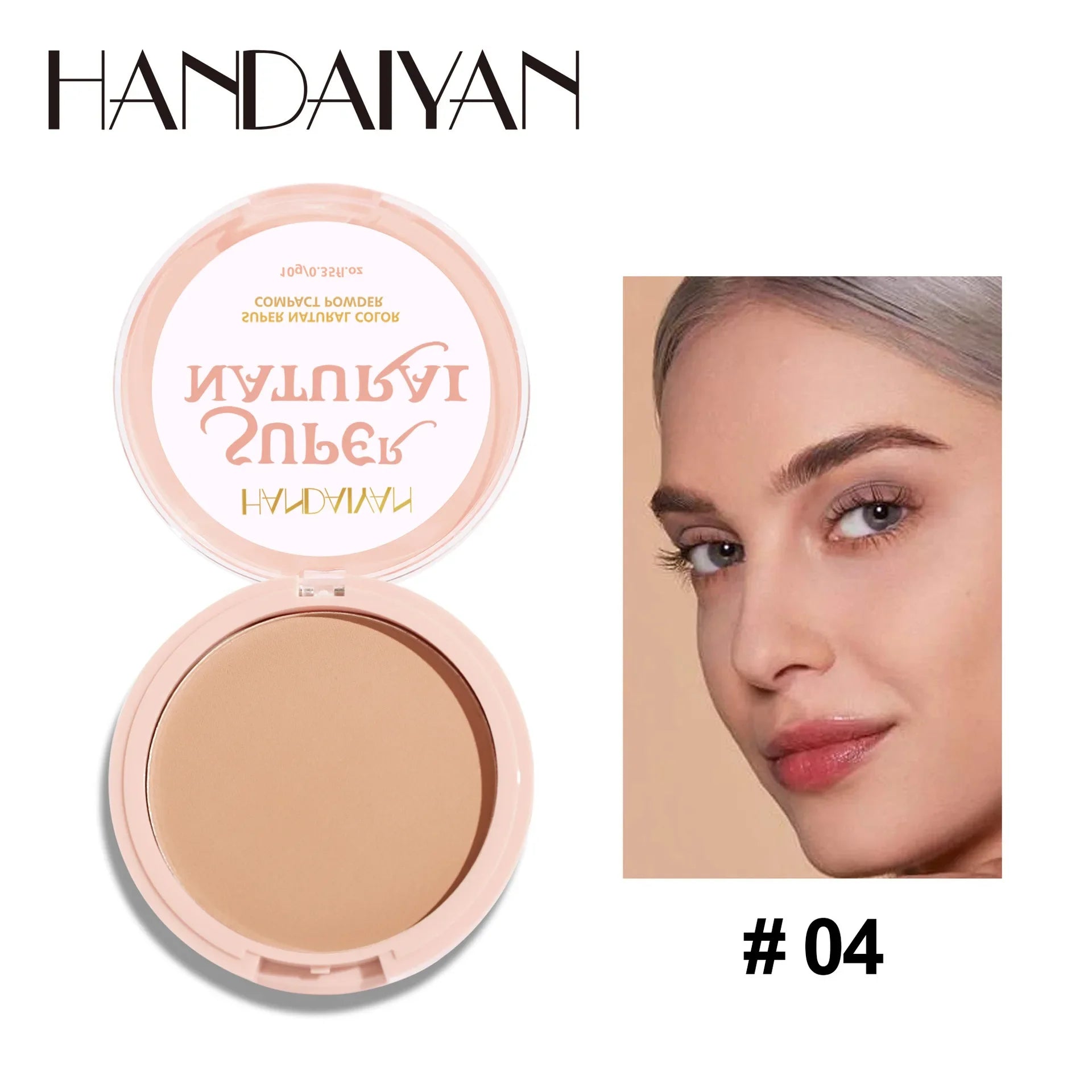 Tidesmit 8 colors matte pressed powder texture close-up for full coverage oil control and natural brightening makeup