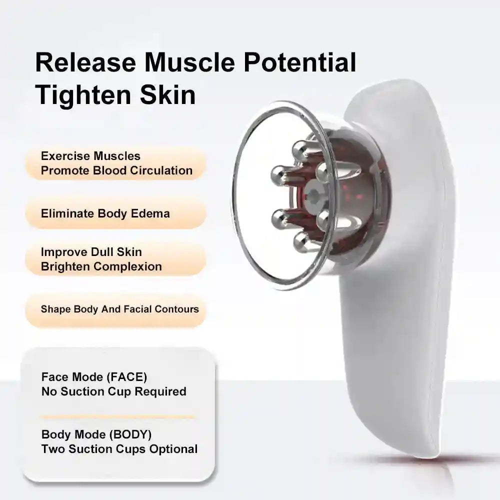 EMS Cupping Massager for Body Sculpting and Cellulite Relief | Tidesmit Relaxation Treatment Tidesmit