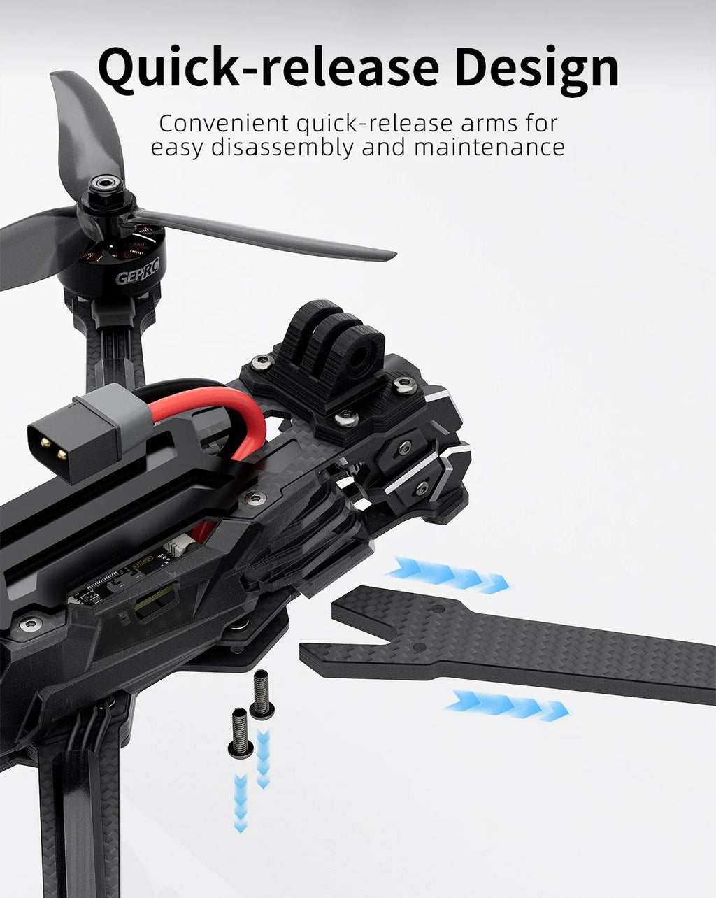 GEPRC Vapor-D6 O4 Pro HD Freestyle FPV Drone | 6 Inch Long Range Tidesmit