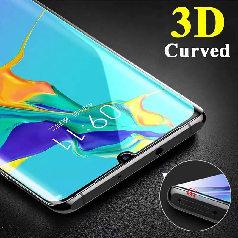 3D Curved Tempered Glass On The Screen Protector For Huawei P30 Pro P40 P20 Lite Tempered Glass For Huawei Mate 20 Pro 30 Lite AE Tidesmit