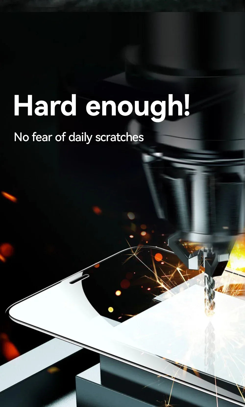 iPhone 15 Screen Protector Tempered Glass 9H Hardness Case Friendly 3pcs Tidesmit