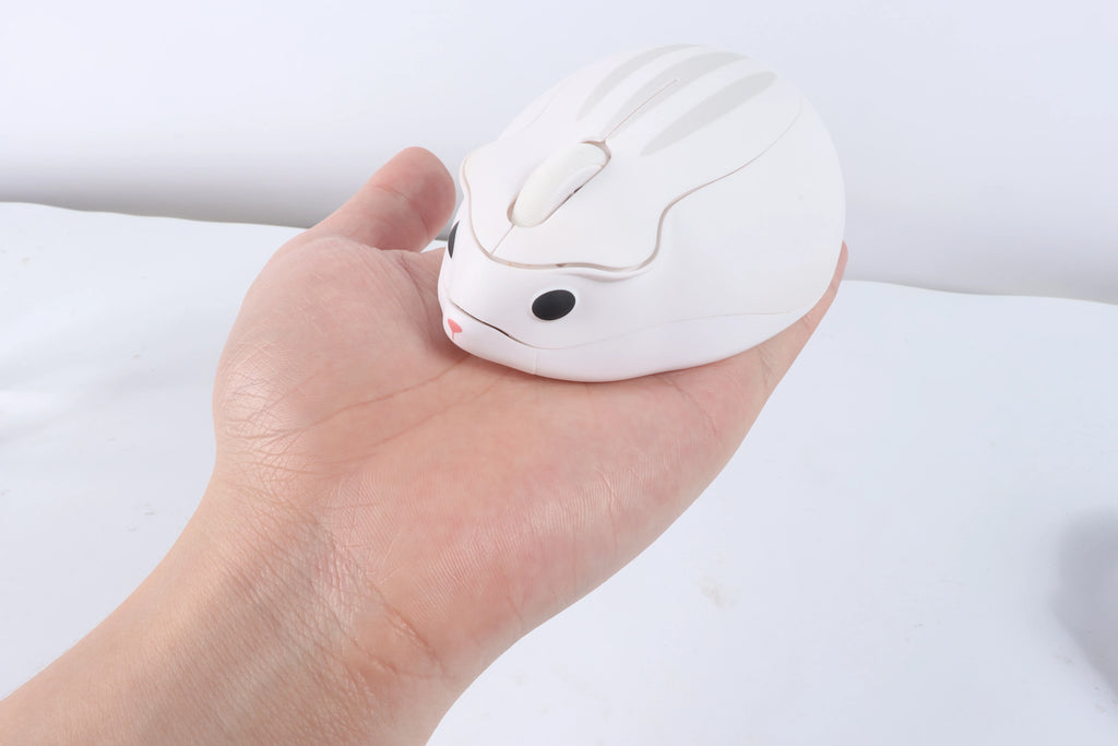 Mini Wireless Mouse 3D Cute Hamster 2.4G Bluetooth Dual Mode Connectivity Long Battery Life Mute USB Optical Mouse For Laptop PC