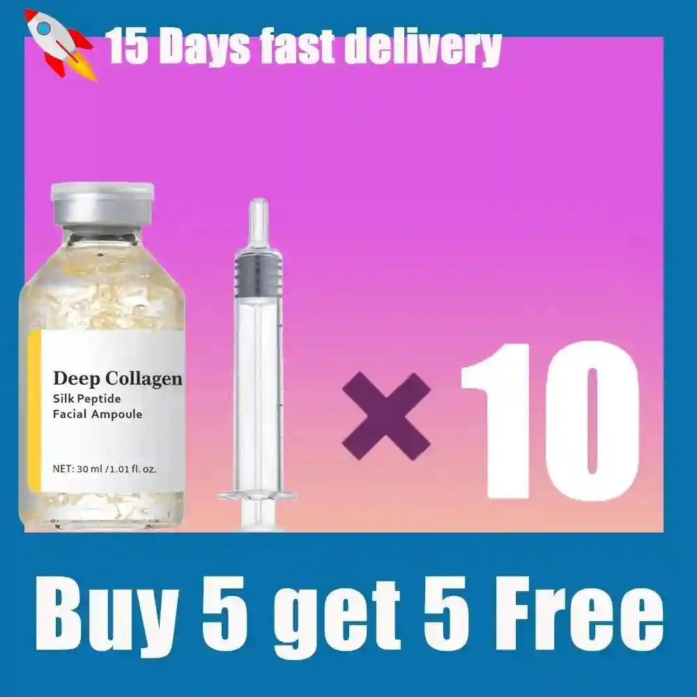 Tidesmit collagen peptide anti-aging ampoule and silk protein serum for skin tightening and elasticity boost