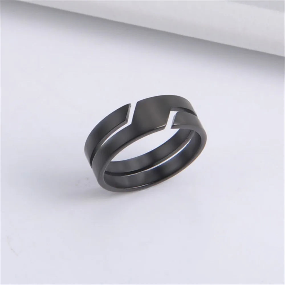 Stainless Steel Couple Health Monitor Rings - Durable Wellness Wearable Tidesmit