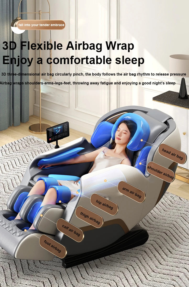 Massage Chair Recliner with Heat and Shiatsu Therapy, Gray | Tidesmit Massage Chairs Tidesmit