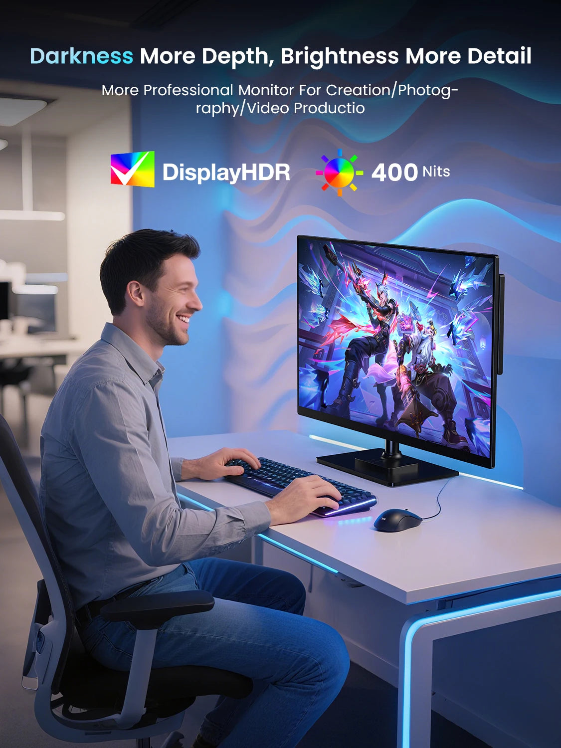 UPERFECT UColor T17 4K UHD Monitor W/ Vesa Adjustment Stand 17.3" 120Hz Gaming Display For Switch NS2 PS5 XBOX PC Laptop PC MAC
