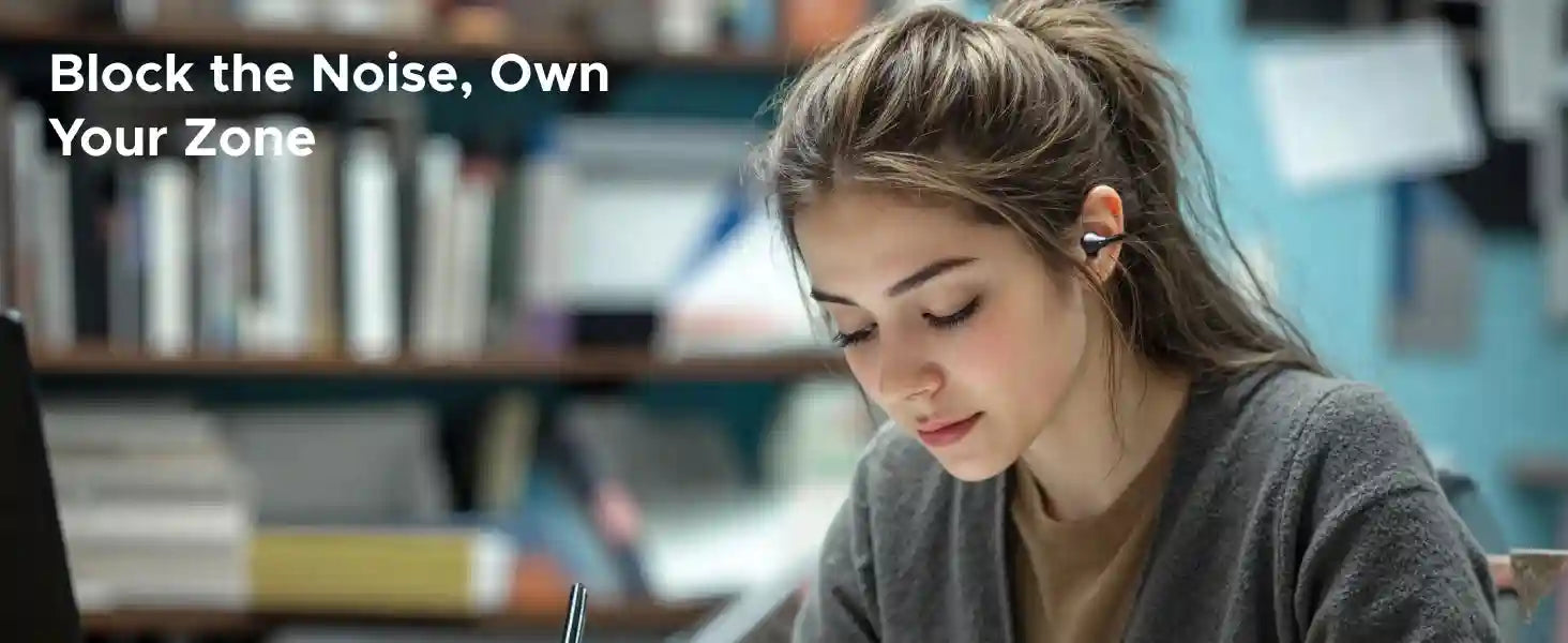 Wireless Headphones with 30H Playtime and 4 Mic Hands-Free Calls Tidesmit