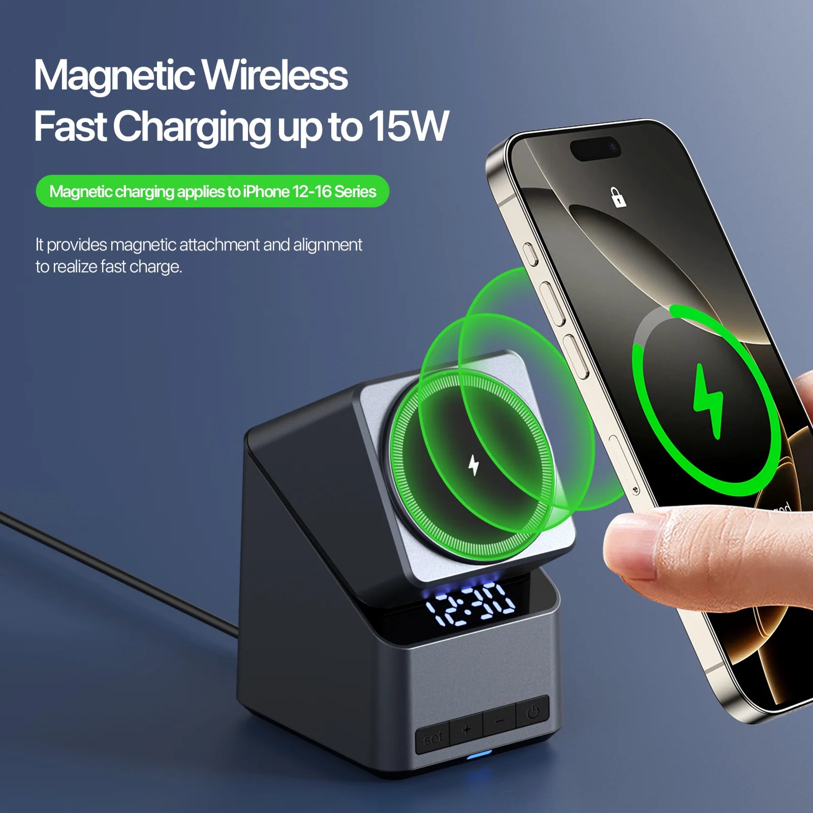 4 in 1 Wireless Charger Station - Qi Certified MagSafe Compatible Tidesmit