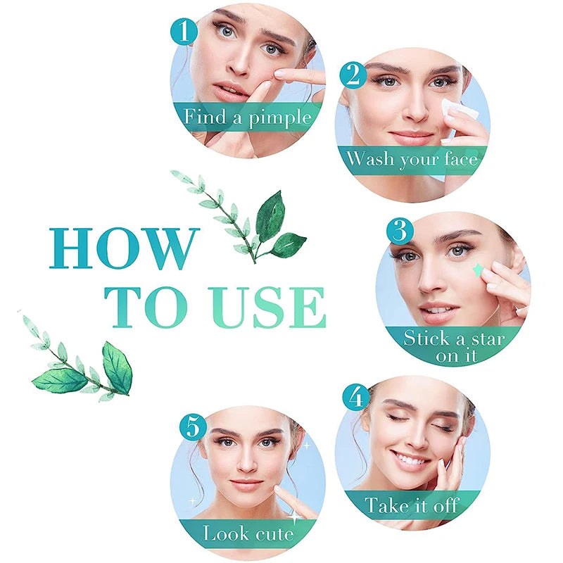 112 PCS/SET Star Pimple Patch Acne Colorful Invisible Acne Removal Skin Care Stickers Concealer Face Spot Beauty Skin Care Tools