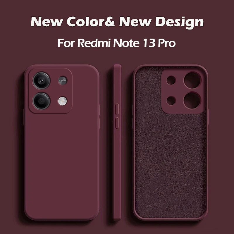 Redmi Note 13 Liquid Silicone Case - Slim Shock-Absorbing Cover Tidesmit