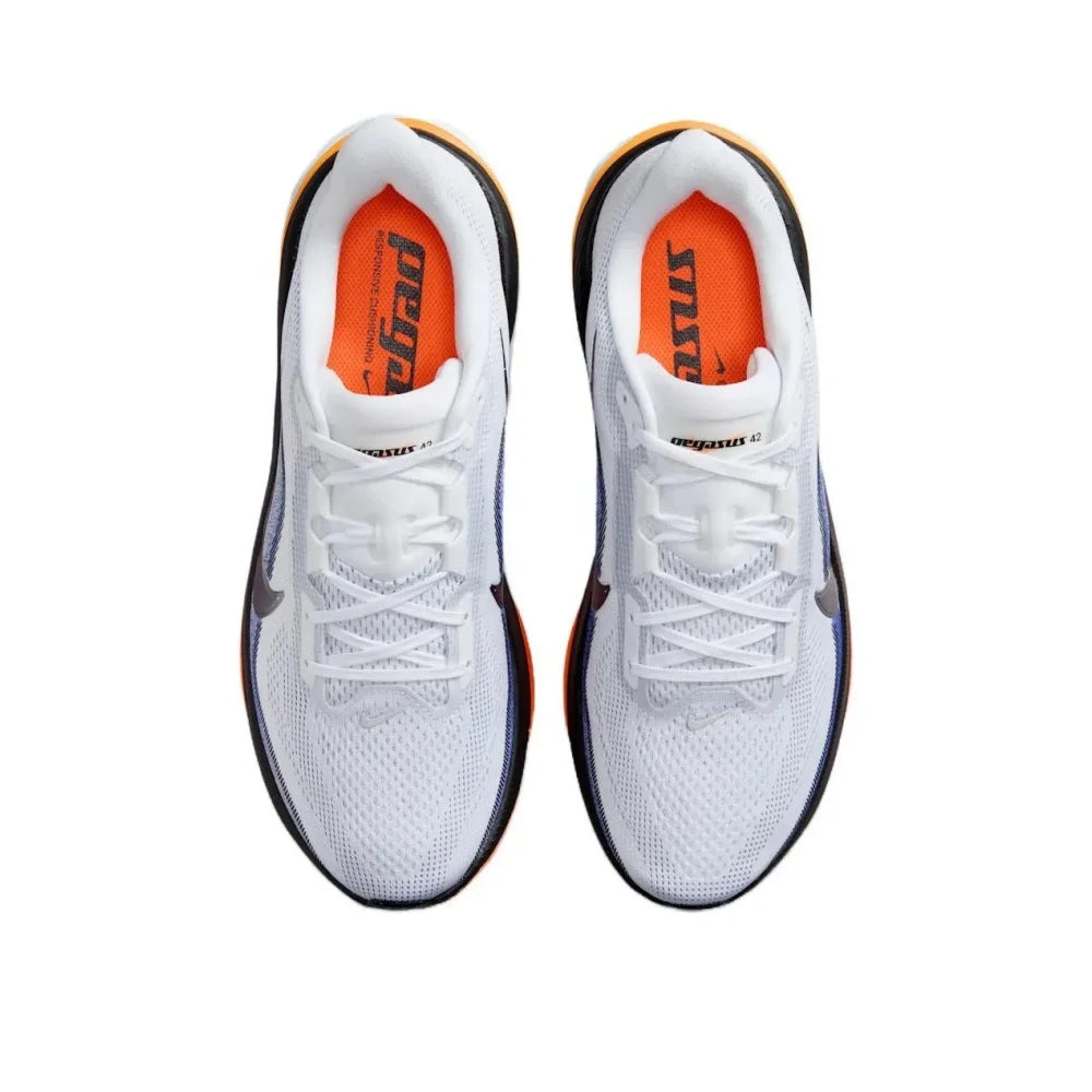 Men’s Nike Pegasus 42 ReactX Foam Road Running Shoes IB1873-102 Soft Supportive Snug Fit High Rebound Comfort Sports Sneakers