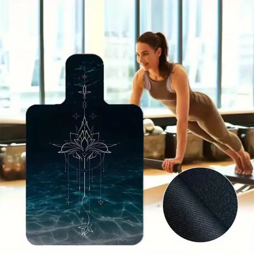 Portable Non-Slip Pilates Mats Fleece Absorbent Pilates Reformer Mat Ultra-Thin Exercise Mat Pilates Training