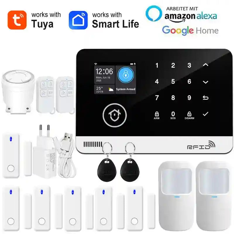 WiFi GSM Home Security Alarm System - Smart Home App Control Option B Tidesmit
