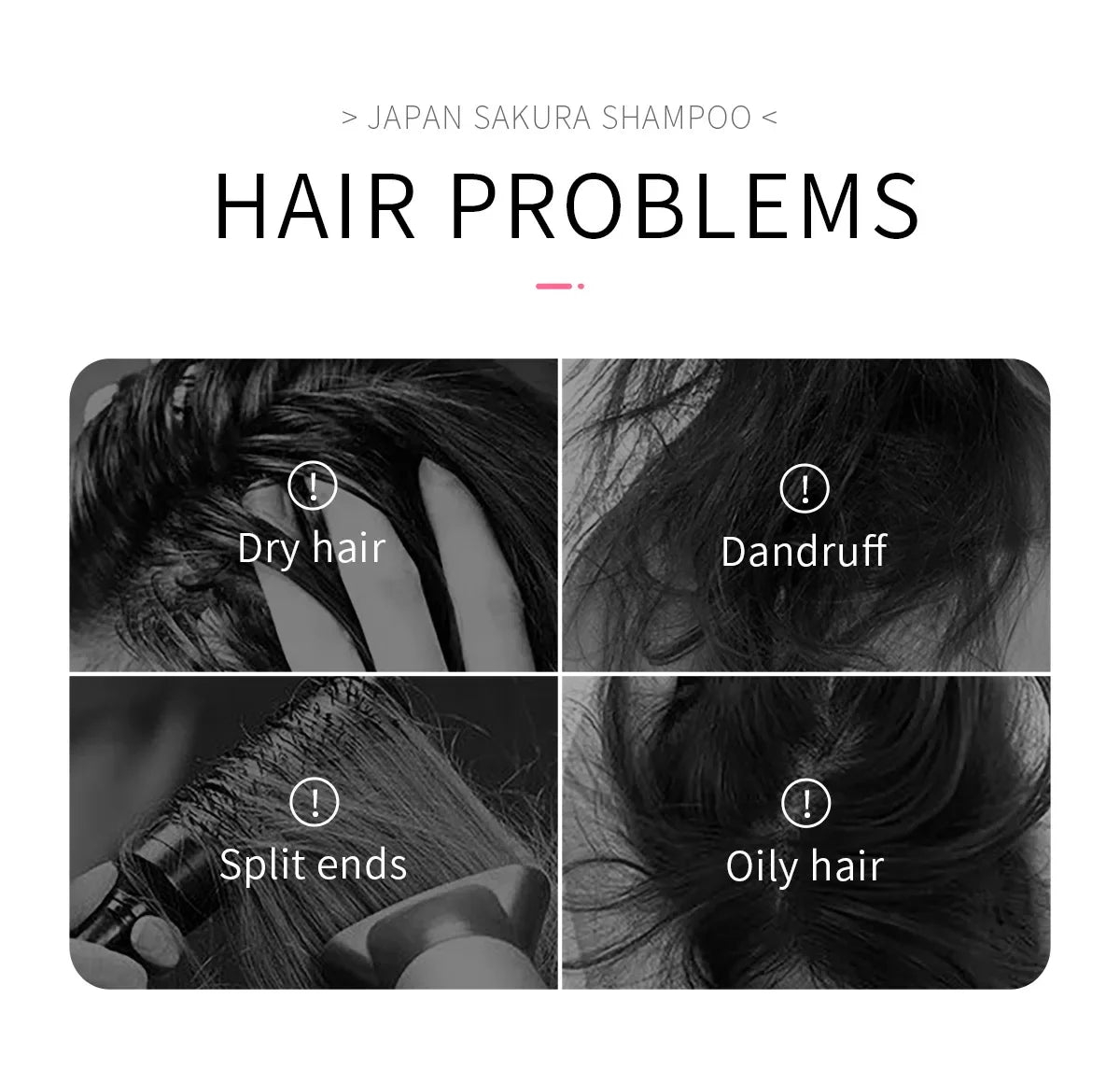LAIKOU Sakura Shampoo And Hair Conditioner Cherry Blossom Nourishing Repair Dry Hair Smooth Anti Frizz Moisturizing Hair Care