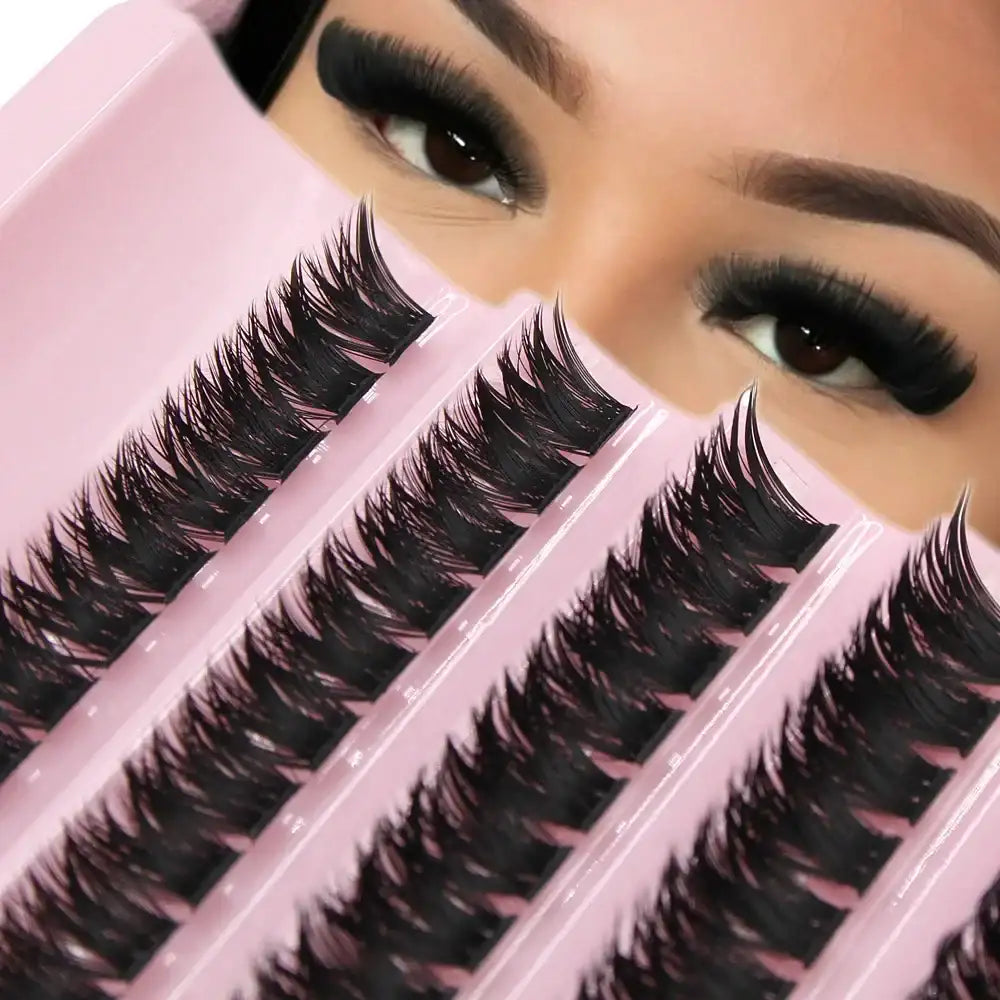 Big Capacity Super Bunch DIY Cluster Lashes 8-16mm Mix Charm Style Eyelashes Extension False Eyelash Makeup Tool Russian