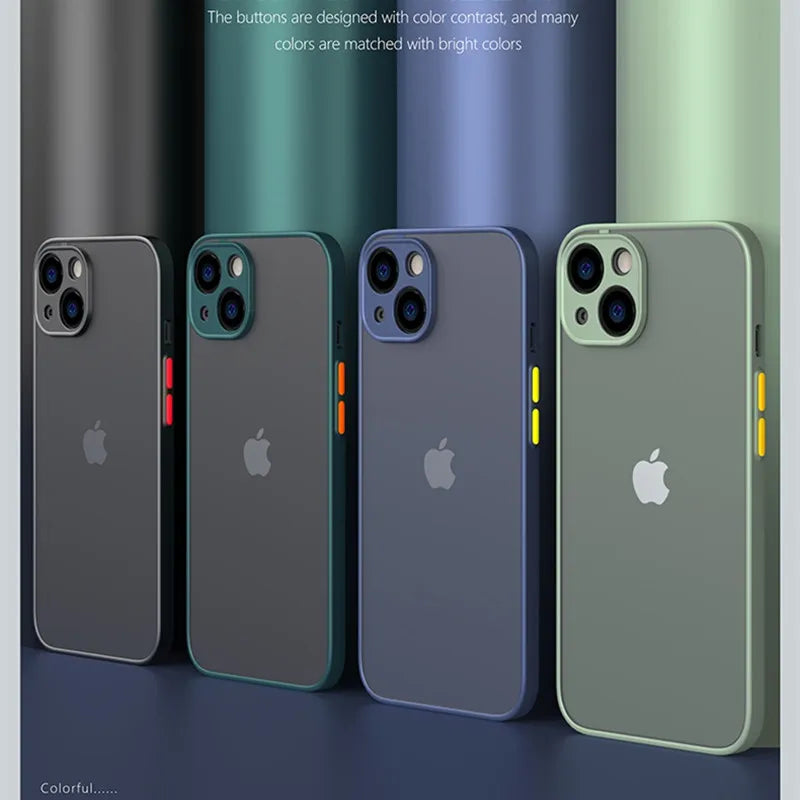 Matte Clear iPhone Case - Shock-Absorbing Slim Fit Cover for iPhone Tidesmit