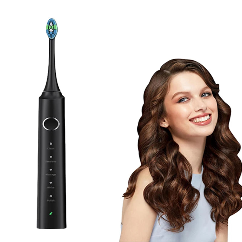 Automatic Electric Toothbrush Six-Speed Adult & Children's Universal Soft Bristle Charging Smart Toothbrush for All Ages