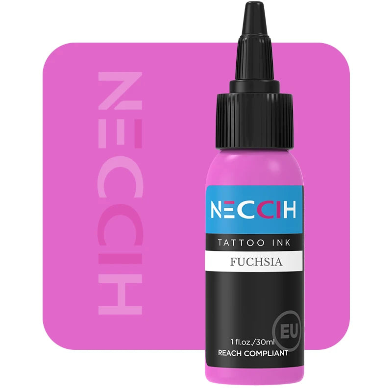 Tattoo Ink Pigment 30ml - Professional PMU Semi-Permanent Set Permanent Makeup Machines Fuchsia Tidesmit