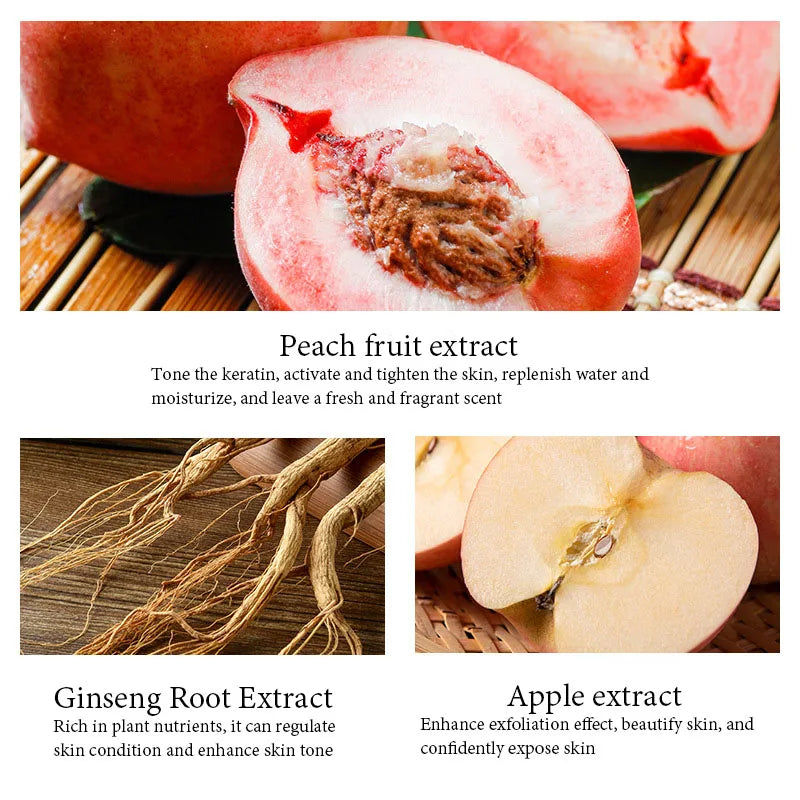 Honey Peach Facial Scrub: Natural Exfoliating Cream by Tidesmit Scrubs Treatments Tidesmit