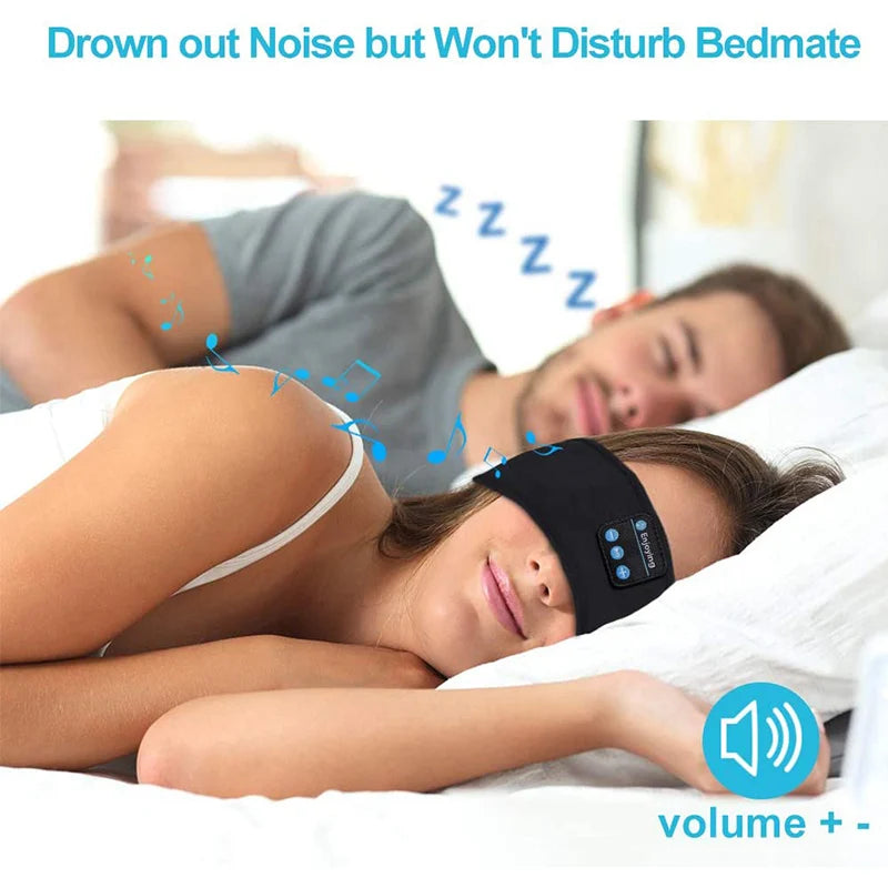Bluetooth Sleep Headphones Headband - Soft Wireless Wireless Eye Mask Tidesmit