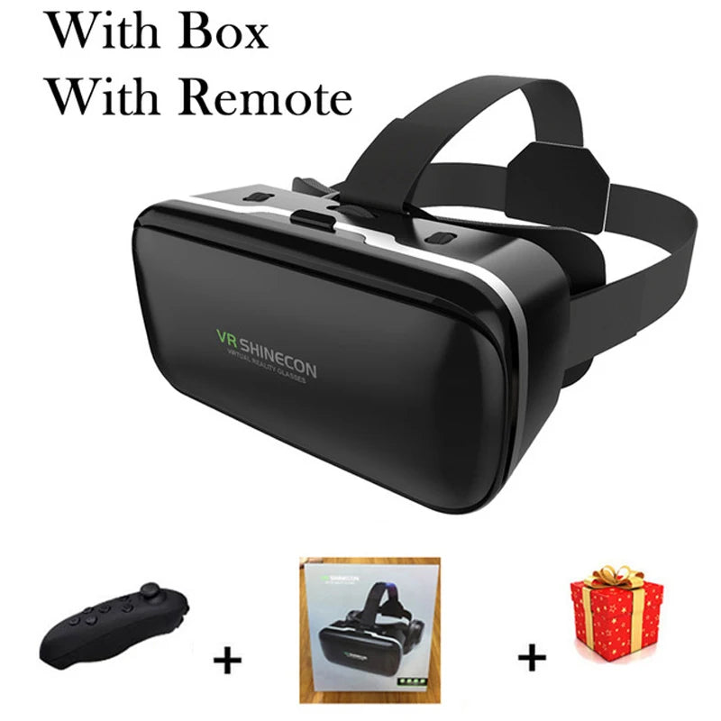 VR Headset for Smartphones | 3D Immersive Smart Glasses with Remote Options No Headphone And A Tidesmit