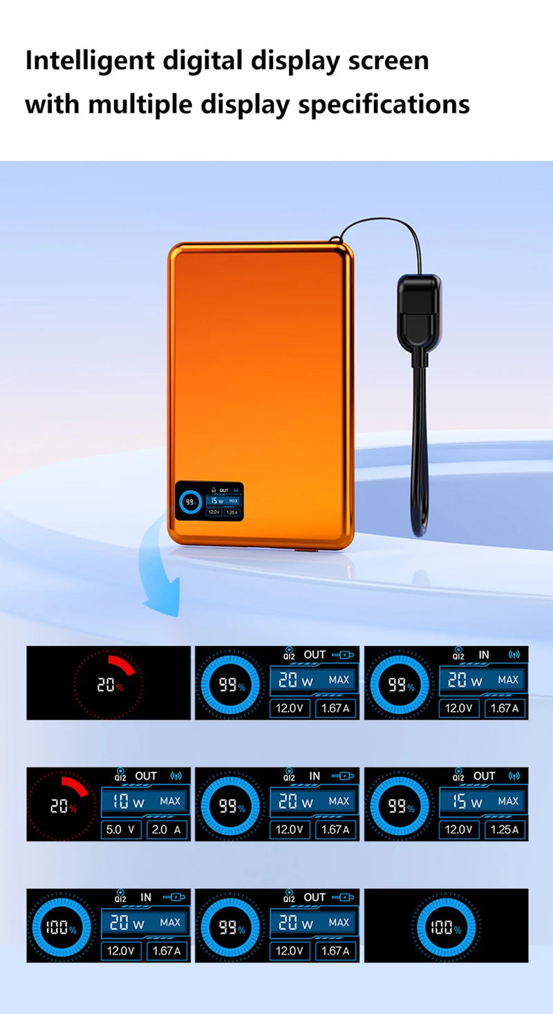 Tidesmit 50000mAh Magnetic Power Bank: Fast Charging Portable Charger Tidesmit
