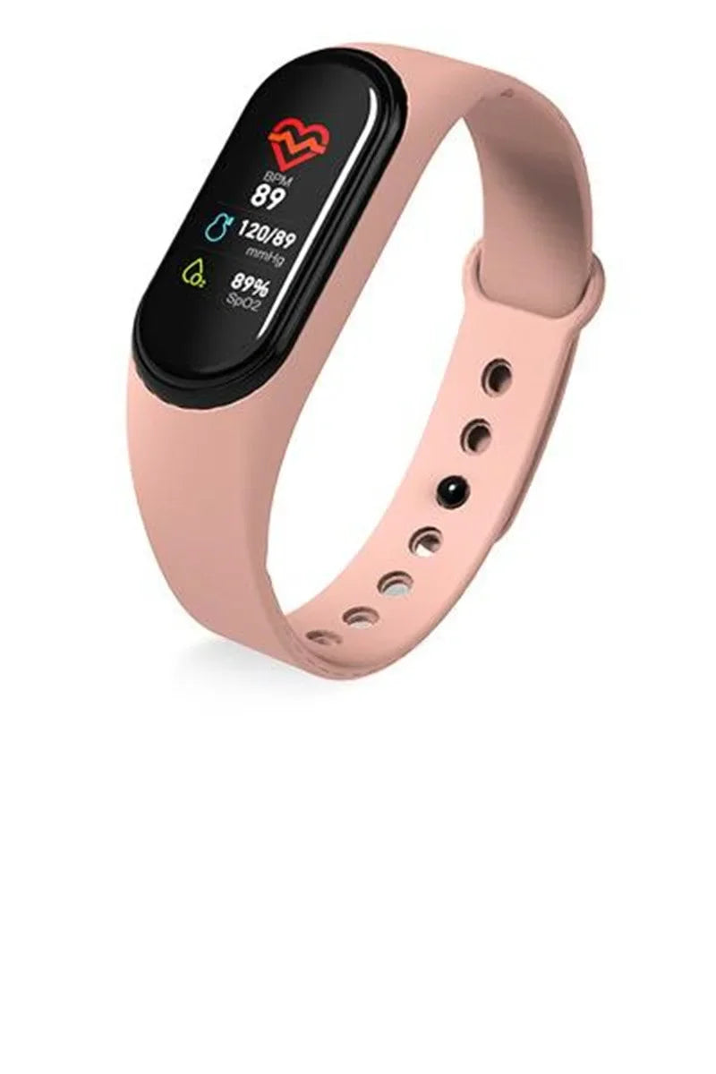 Bluetooth Exercise Step Counting, Information Reminder, Alarm Clock, Heart Rate, Sleep Health Monitoring, Gift M4 Smart Bracelet