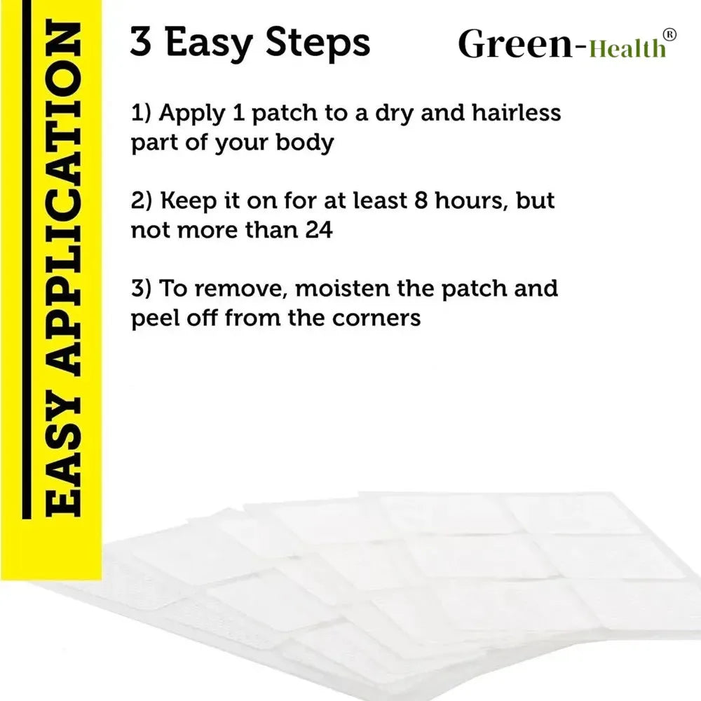 Tidesmit men's daily multivitamin patch application steps for 22 vitamins and minerals, energy, and immune support.