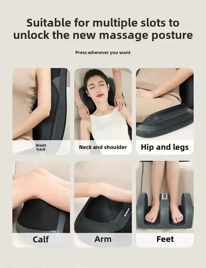 Tidesmit Full Body 5-in-1 Folding Electric Massager with Heat Therapy Massage Roller Tidesmit