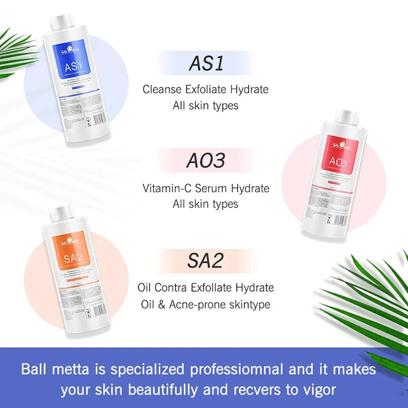 Hydra Facial Serum Kit 400ml - AS1 SA2 AO3 Aqua Peel Solutions Scrubs Treatments Tidesmit