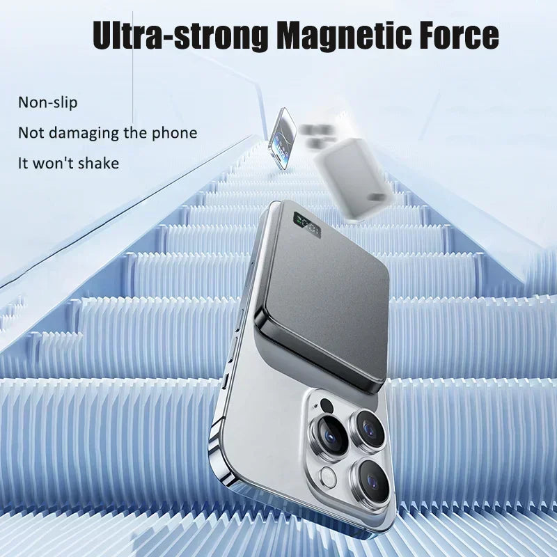 Magnetic Portable Charger 50000mAh - Fast Charging PD Power Bank Tidesmit