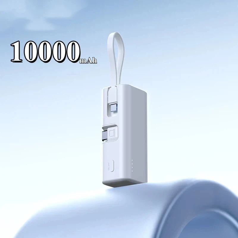 Tidesmit 50000mAh Portable Charger with Integrated Cables & USB-C White 10000mAh Tidesmit