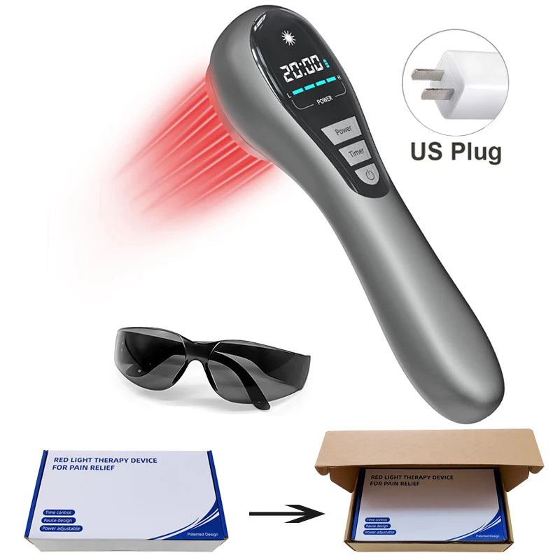 Hand-held Physical Treatment LllT Low-level Infrared Red Light Cold Laser Therapy Device For Relieve Neck Back Arthritis Pain