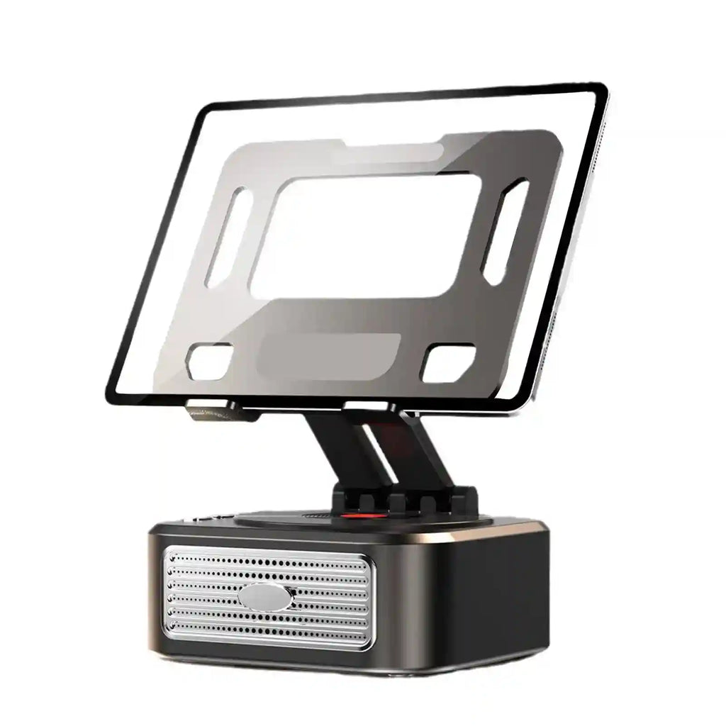 Portable Bluetooth Speaker Tablet Stand - Adjustable Foldable Desk Mount black China Mainland Tidesmit