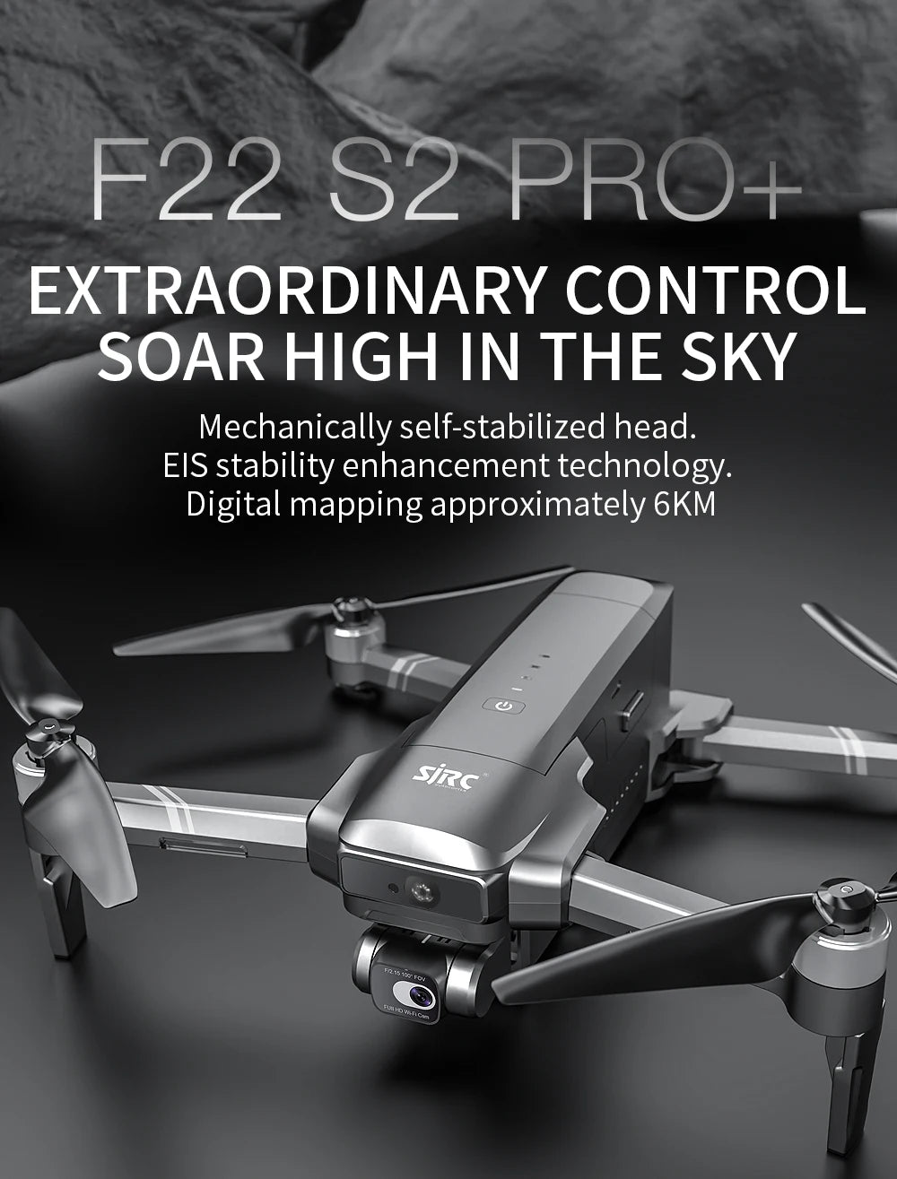 4K GPS Camera Drone with Obstacle Avoidance and Gimbal - Tidesmit Tidesmit